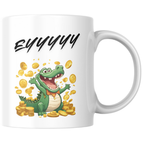 "Eyyyy Crocodile" Mug Design - Printable Design for Mugs (Digital PNG Download)